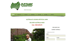Desktop Screenshot of ozturf.com.au