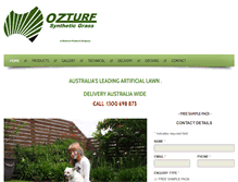 Tablet Screenshot of ozturf.com.au